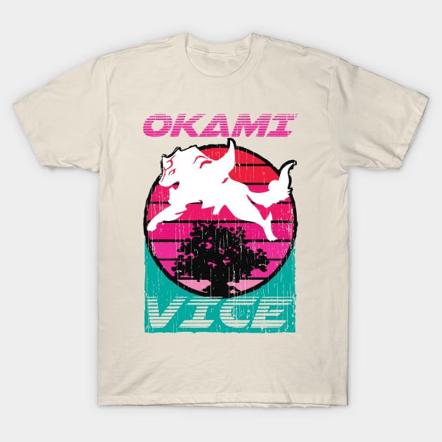 Okami Vice - Miami Vice and Okami Mashup T-Shirt by RevLevel